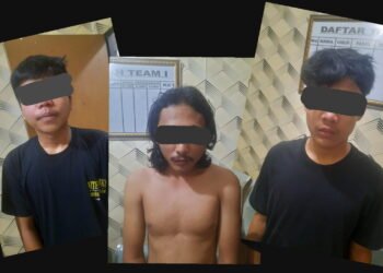 Polsek Parung Amankan Tiga Anggota Geng Motor Bersenjata Tajam