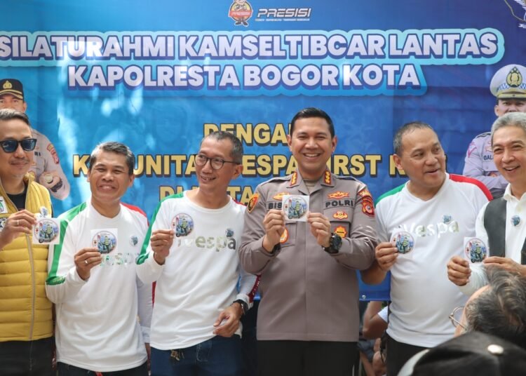 2023 Vespa First Ride, Kapolresta Bogor Kota Ajak Komunitas Safety Riding
