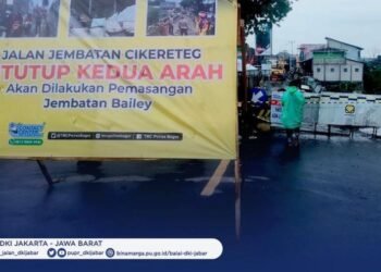 Akses Jembatan Cikreteg Ditutup Hingga 14 Hari Kedepan