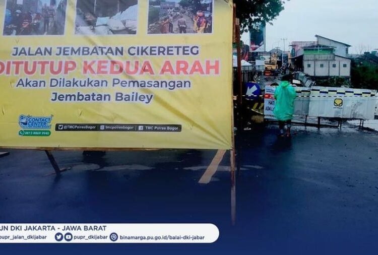 Akses Jembatan Cikreteg Ditutup Hingga 14 Hari Kedepan