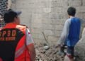 Tembok Rumah Ambruk di Tajur Kota Bogor