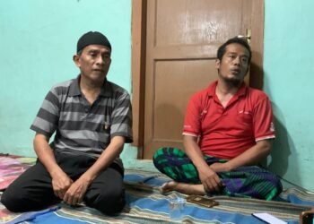 Ajid (Baju Merah) Paman dari Arya Saputra, Korban Pembacokan di Simpang Pomad