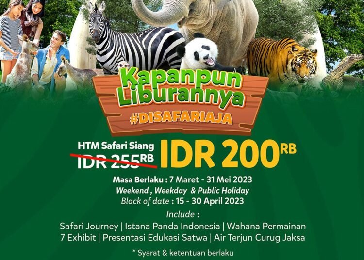 Buka Promo Diskon Tiket, Taman Safari Bogor dan Safari Resort Gelar Pameran di Botani Square