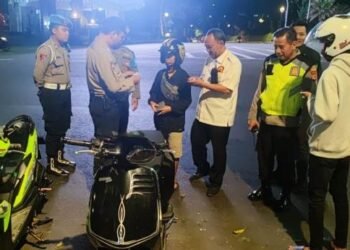 Lewat SSA, 30 Motor Knalpot Brong Ditindak Tegas Polisi