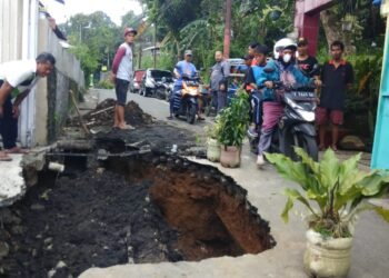 Gercep, DPUPR Targetkan 3 Hari Perbaikan Amblesnya Jalan Ledeng