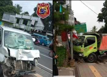 3 Mobil Dan 1 Motor Terlibat Kecelakaan Beruntun Di Puncak, 3 Orang Luka Ringan