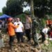 Pimpinan DPRD Kota Bogor saat mengunjungi lokasi bencana di Kelurahan Empang, Kota Bogor.