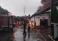 Mesin Tersambar Petir, Ruang Produksi PT Sin Young Ludes Terbakar