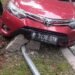 Serangan Jantung, Seorang Pengemudi Meninggal dan Mobil Tabrak Trotoar