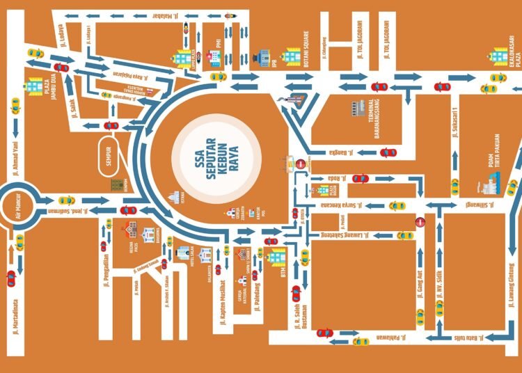 SSA Seputar Kebun Raya Bogor Kembali Diberlakukan 2 Arah