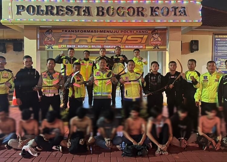 Polresta Bogor Kota Gagalkan Tawuran, 9 Remaja Diamankan