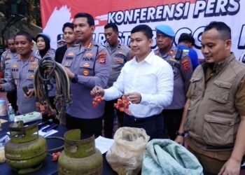 Polisi Bongkar Praktik Oplos Gas Bersubsidi di Kota Bogor, Ratusan Tabung Disita