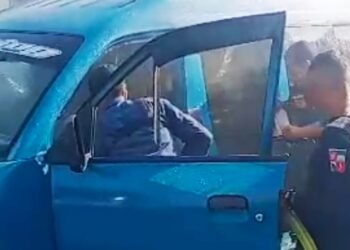 Diduga Korsleting Listrik, Angkot Terbakar di Simpang Pomad