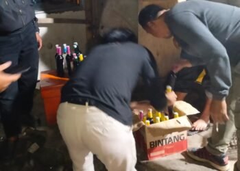 Dua Malam Razia Polresta Bogor Kota Sita Ratusan Botol Miras