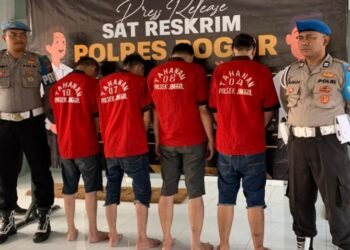 Empat Pelaku Curas Asal Bandung dan Cianjur Dibekuk di Jonggol