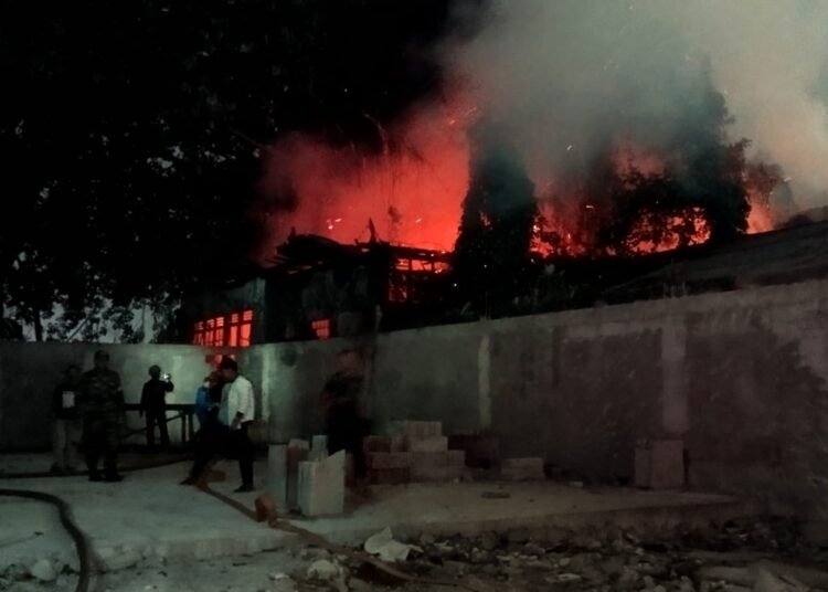 Eks Restoran di Jalan Sudirman Kota Bogor Ludes Terbakar