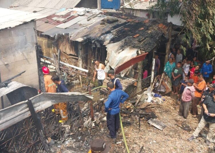 Diduga Korsleting Listrik, Bengkel Las Dilahap Si Jago Merah
