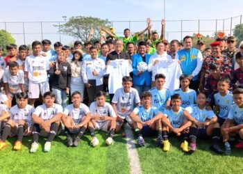 Puluhan Tim Unjuk Gigi di Turnamen Mini Soccer KNPI U-17