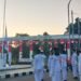Upacara Penurunan Bendera di Tugu Kujang, Pengendara Ikut Hormat
