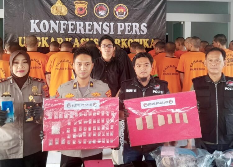 Satnarkoba Polres Bogor Ringkus 42 Tersangka Dalam Operasi Antik Lodaya