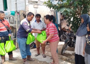 PT. Yasapola Remaja Berbagi Sembako Ke Warga Terdampak Proyek Underpass