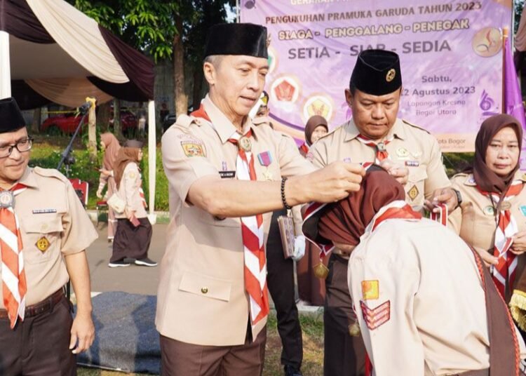 484 Anggota Pramuka Garuda Kota Bogor Dikukuhkan