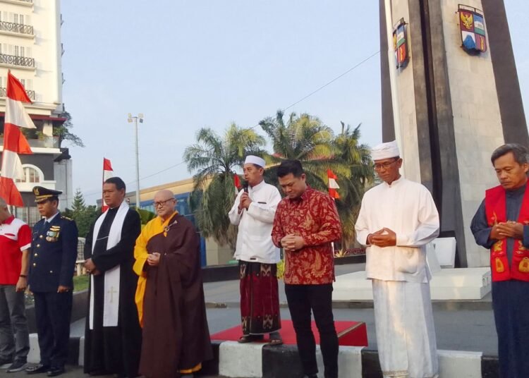 Di HUT RI Ke 78, Tokoh Lintas Agama Doa Bersama di Tugu Kujang