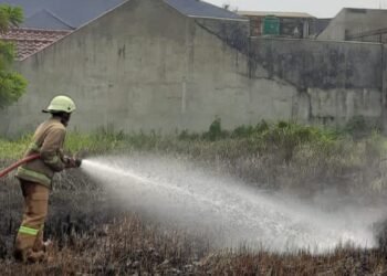 Lahan Kosong di Pasirkuda Terbakar, 4 Mobil Damkar Diterjunkan