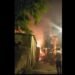 Diduga Gas Bocor Sebuah Warung Ludes Terbakar
