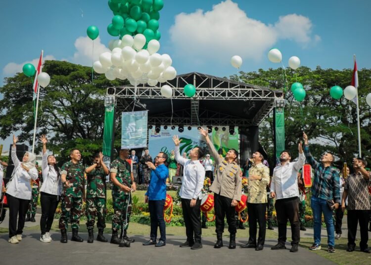 Hari Jadi Ke 74, Korem 061/Sk Gelar Gebyar UMKM di Alun-alun Kota Bogor