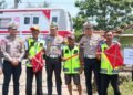 Satlantas Polresta Bogor Kota Beri Perlengkapan Penjaga Perlintasan Kereta
