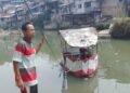43 Tahun Kisah 'Nahkoda' Perahu Eretan Sungai Cisadane di Kota Bogor