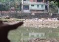 Duh, Sampah Menumpuk di Sungai Cisadane Kota Bogor