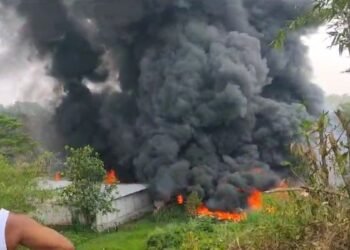 Pabrik Helm Di Rumpin Bogor Terbakar Saat Produksi