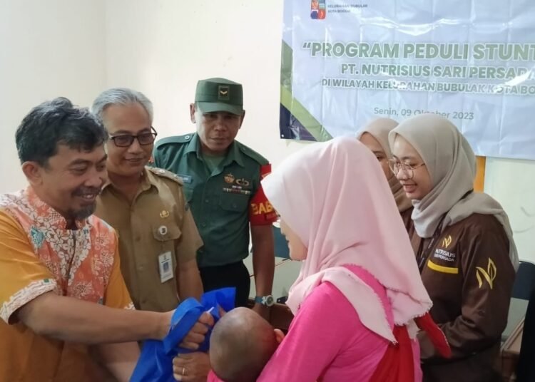 Tekan Stunting, Kelurahan Bubulak-PT. Nutrisius Sari Persada Berikan Pangan Bergizi
