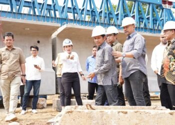 Sidak Pembangunan Jembatan Otista Komisi III Minta Kepastian Pembangunan Selesai Tepat Waktu