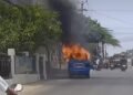 Diduga Korsleting Listrik, Angkot Jurusan Parung Ludes Terbakar