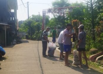 Usai Ketua Baru Terpilih, Pengurus Kepemudaan RW 05 Harjasari Bogor Selatan Gelar Kerja Bakti