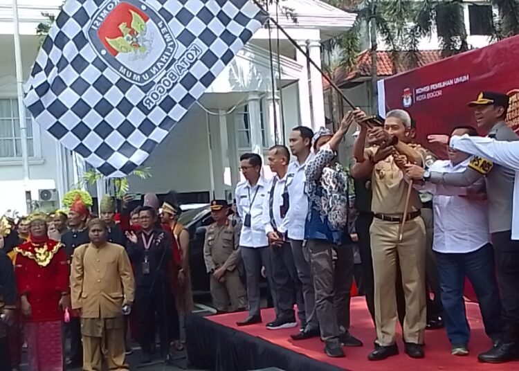 99 Hari Jelang Pemungutan Suara, KPU Kota Bogor Gelar Kirab Pemilu 2024