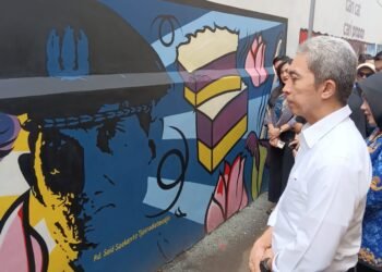 Karya Seniman Mural Hiasi Dinding Jalan Sukajaya Kota Bogor