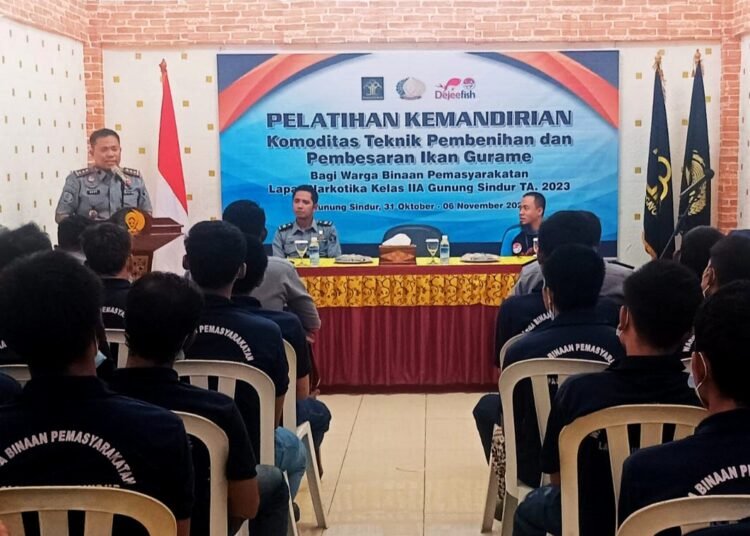 Warga Binaan Lapas Gunung Sindur Dibekali Teknik Budidaya Gurame