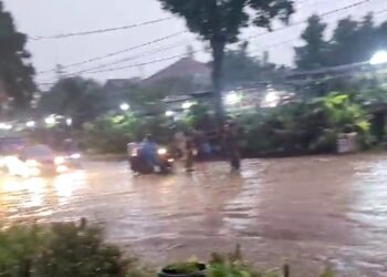 Banjir Kembali “Menyapa” Jalan Dadali Kota Bogor
