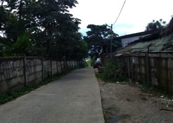 PJU Mati, Jalan Gang Haji Edi Helong Harjasari Gelap Gulita saat Malam