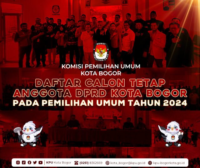 KPU Kota Bogor Tetapkan Daftar Calon Tetap 762 Caleg DPRD di Pemilu 2024