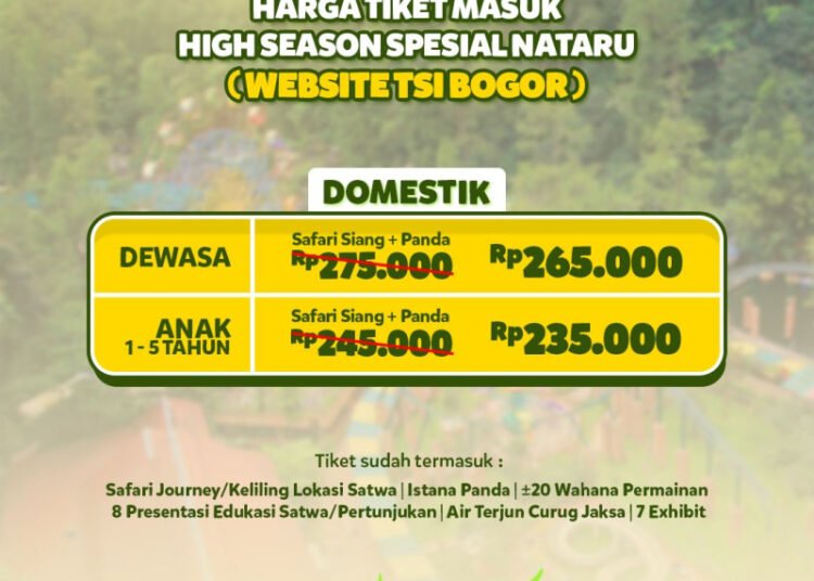 Luminous Journey Spesial Nataru 2024, Taman Safari Bogor Buka Promo Tiket Masuk!