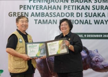 USAID Apresiasi Komitmen KLHK dan YABI Jaga Ekosistem dan Populasi Badak Sumatera