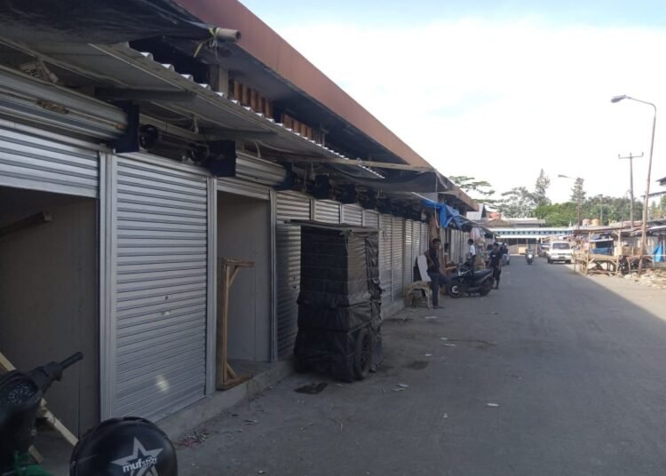 TPS Pasar Leuwiliang Masih Sepi Pedagang Meski Bangunan Hampir Rampung