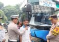 Polisi Ramp Check Bus-Angkot Hingga Sopir Bebas Alkohol di Kota Bogor