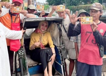 Vina Yuliani Kawal Kesejahteraan Tukang Becak