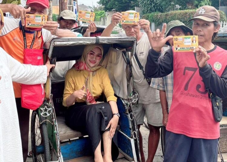 Vina Yuliani Kawal Kesejahteraan Tukang Becak